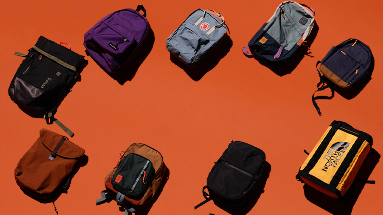 bags in a circle on the floor